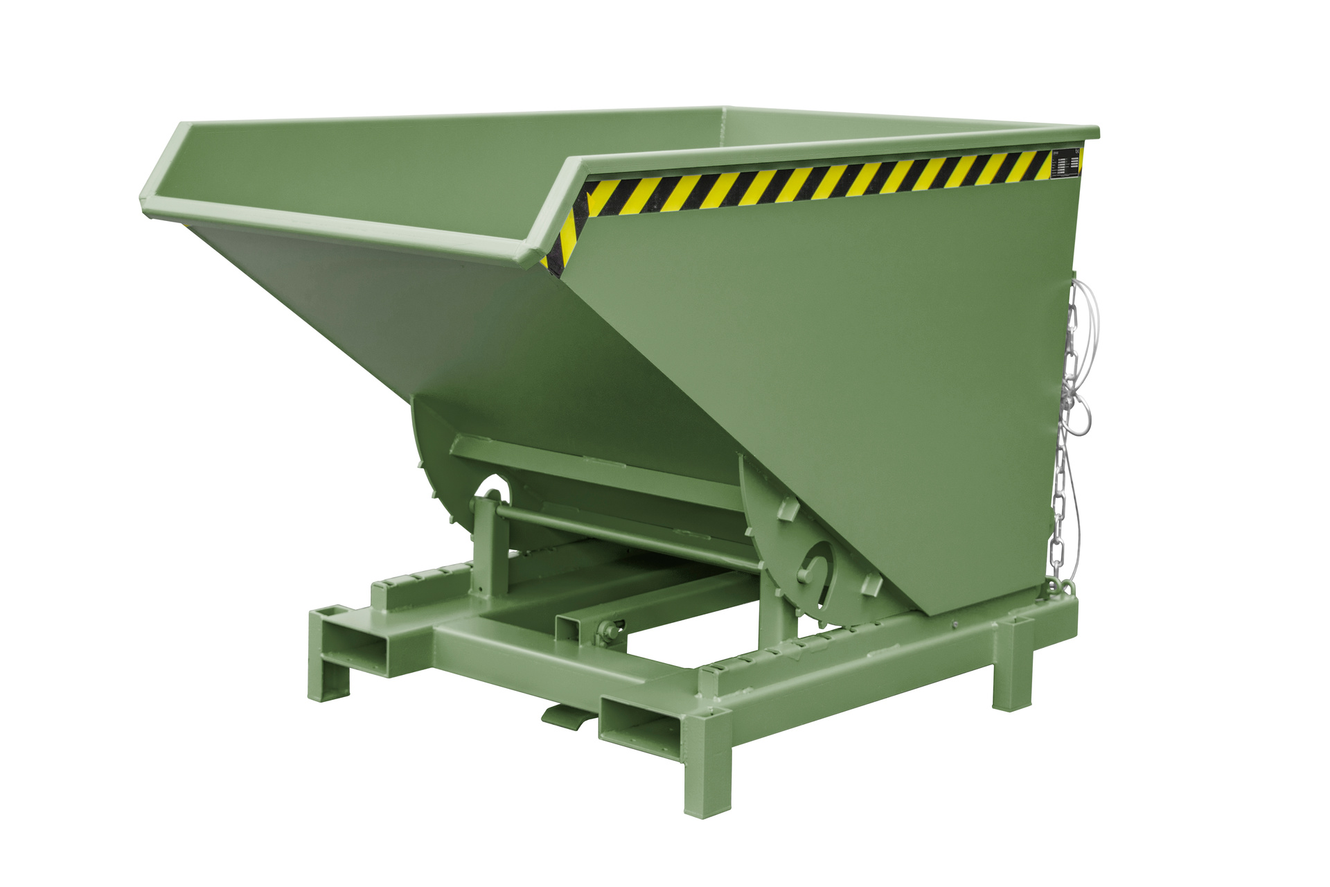 1 - Behälter Schwerlast-Kipper SK 1200, 1,20 m³, lackiert, RAL 6011 Resedagrün
