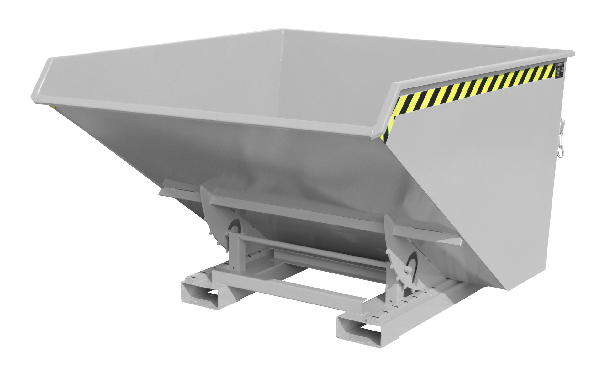 1 - Behälter  Späne-Kippbehälter EXPO-E 1700, 1,70 m³, lackiert, RAL 7005 Mausgrau