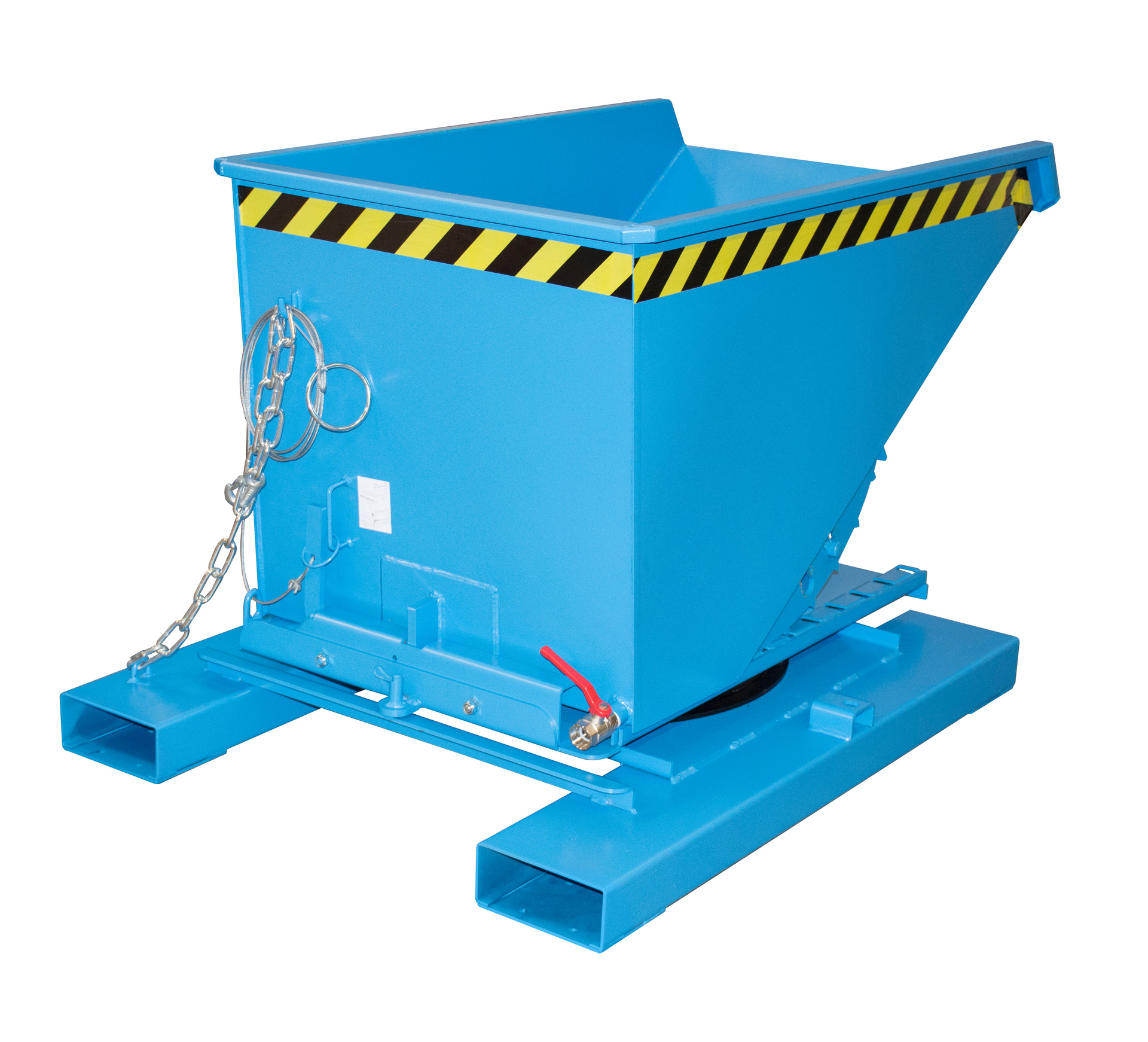 1 - Behälter  Späne-Kippbehälter S3S 300, 0,30 m³, lackiert, RAL 5012 Lichtblau