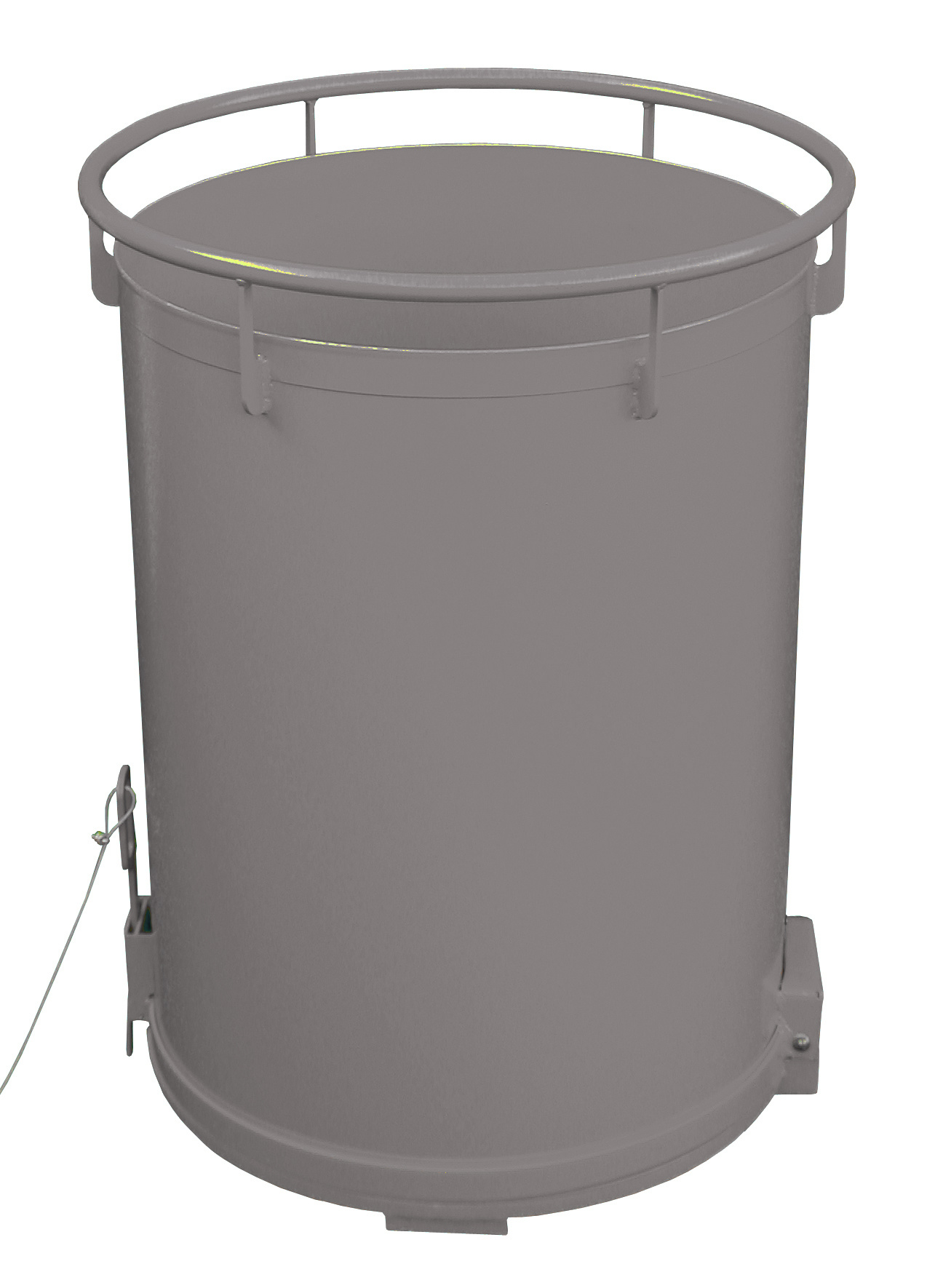 1 - Behälter Rundbehälter RB 450, 0,45 m³, lackiert, RAL 7005 Mausgrau