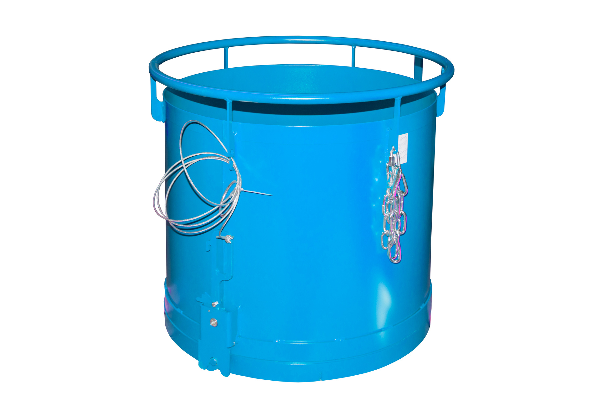 1 - Behälter  Rundbehälter RB 300, 0,30 m³, lackiert, RAL 5012 Lichtblau
