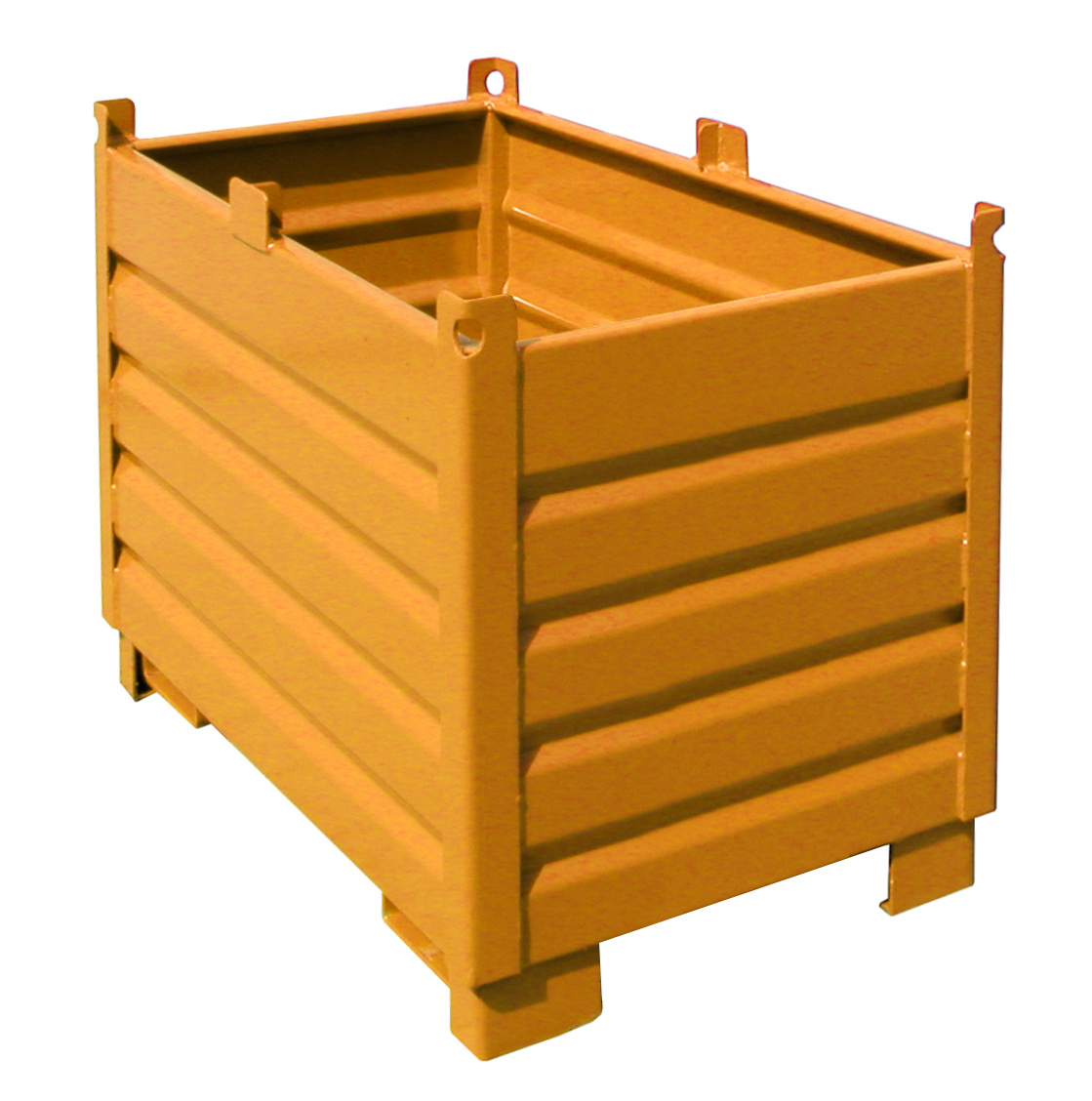 1 - Sammelbehälter-System  Sammelbehälter-System SBS 500, 0,50 m³, lackiert, RAL 2000 Gelborange