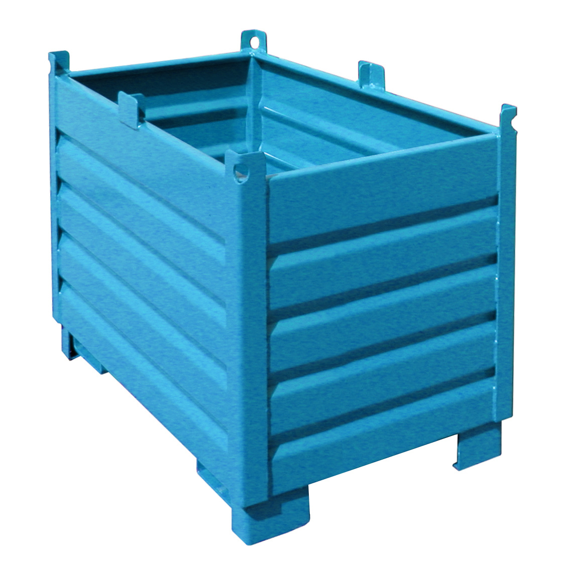1 - Sammelbehälter-System  Sammelbehälter-System SBS 500, 0,50 m³, lackiert, RAL 5012 Lichtblau