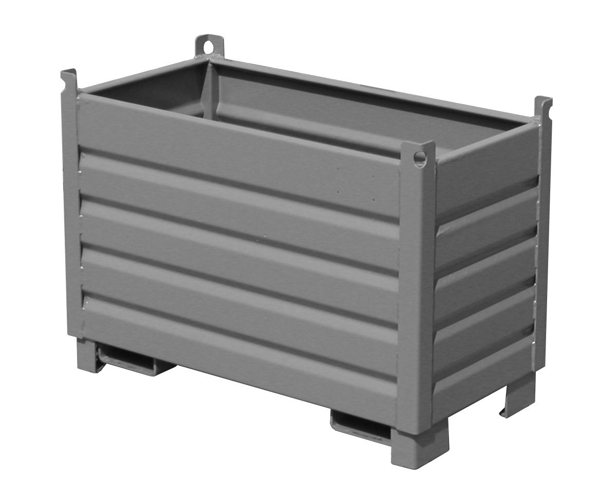 Sammelbehälter-System Sammelbehälter-System SBS 500, 0,50 m³, lackiert, RAL 7005 Mausgrau
