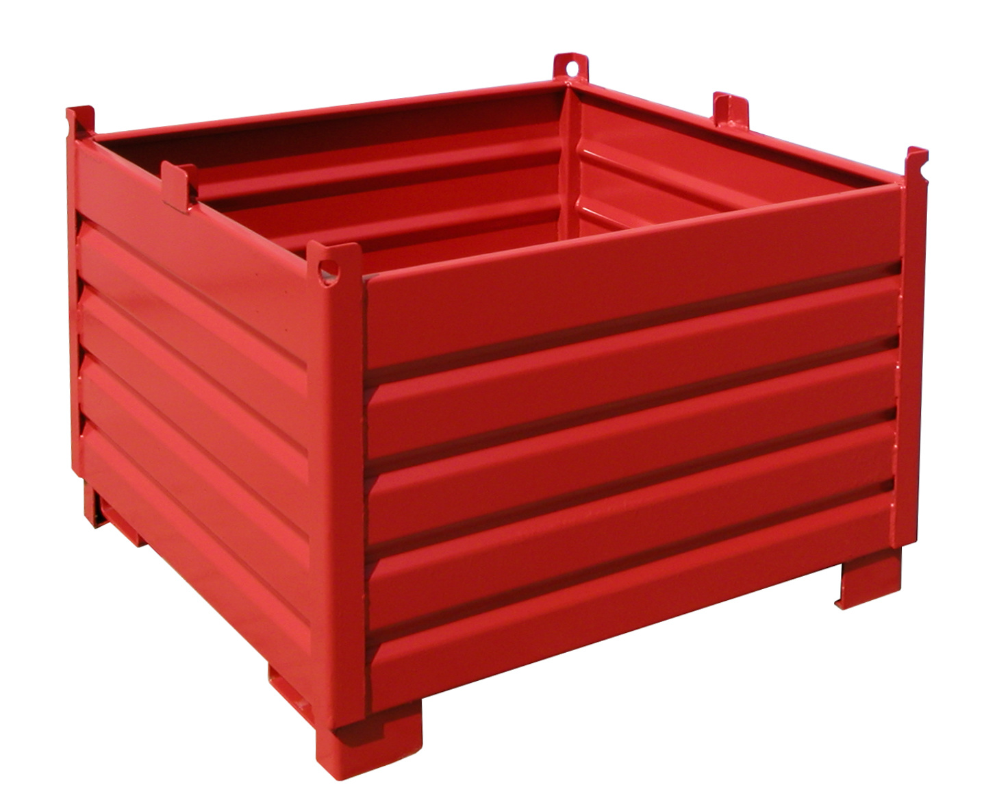 Sammelbehälter-System Sammelbehälter-System SBS 1000, 1 m³, lackiert, RAL 3000 Feuerrot