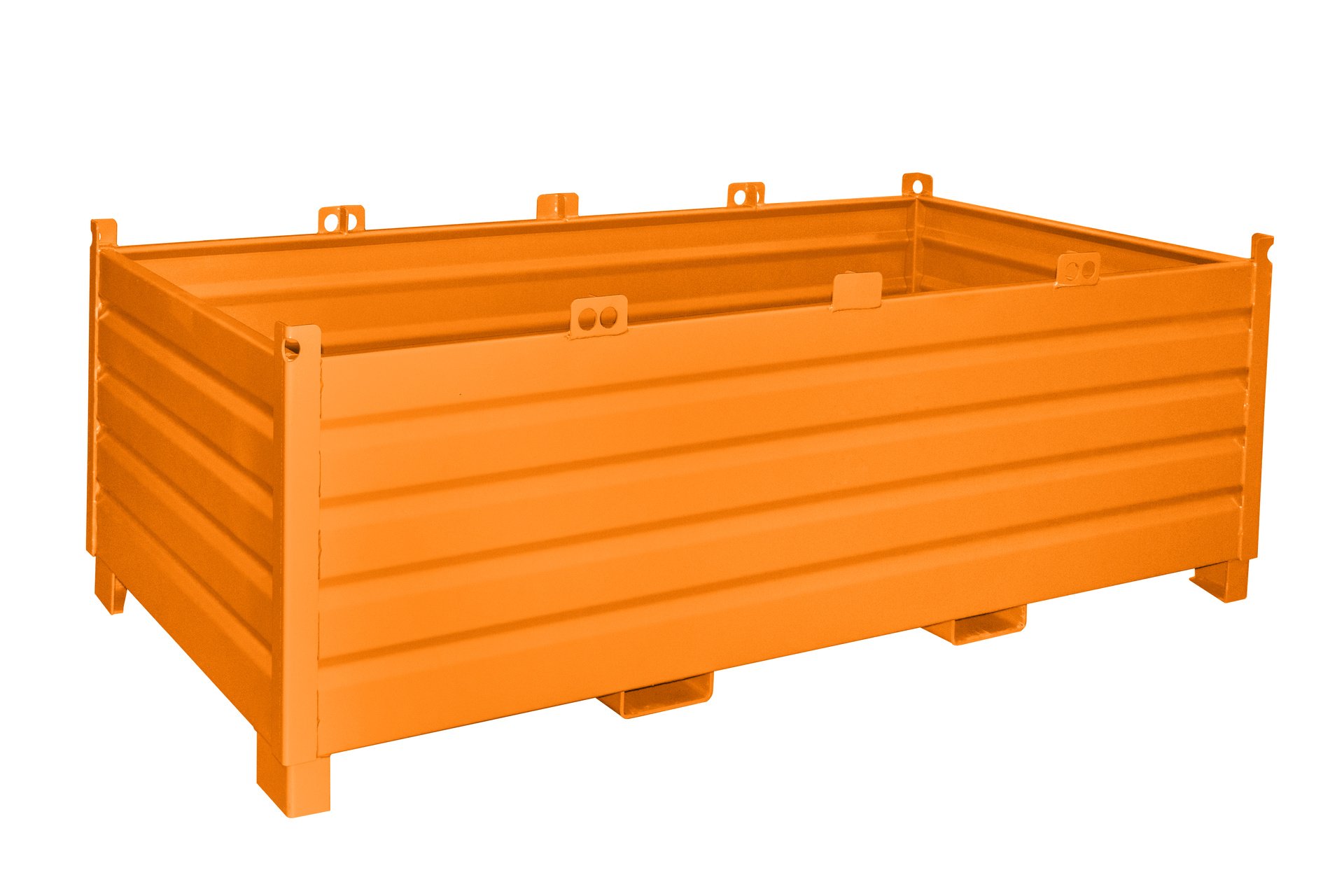 Sammelbehälter-System Sammelbehälter-System SBS 2000, 2 m³, lackiert, RAL 2000 Gelborange