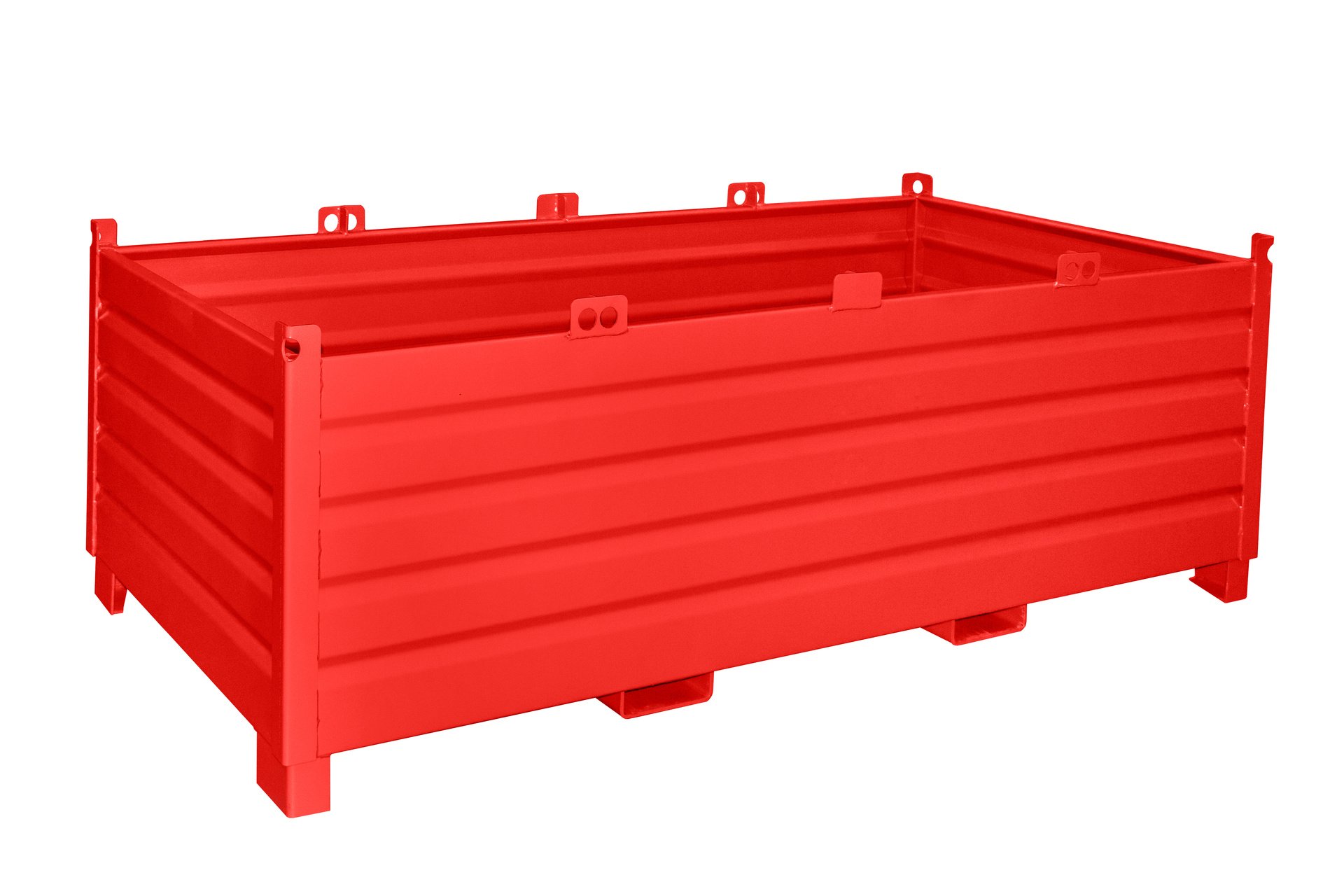 1 - Sammelbehälter-System  Sammelbehälter-System SBS 2000, 2 m³, lackiert, RAL 3000 Feuerrot