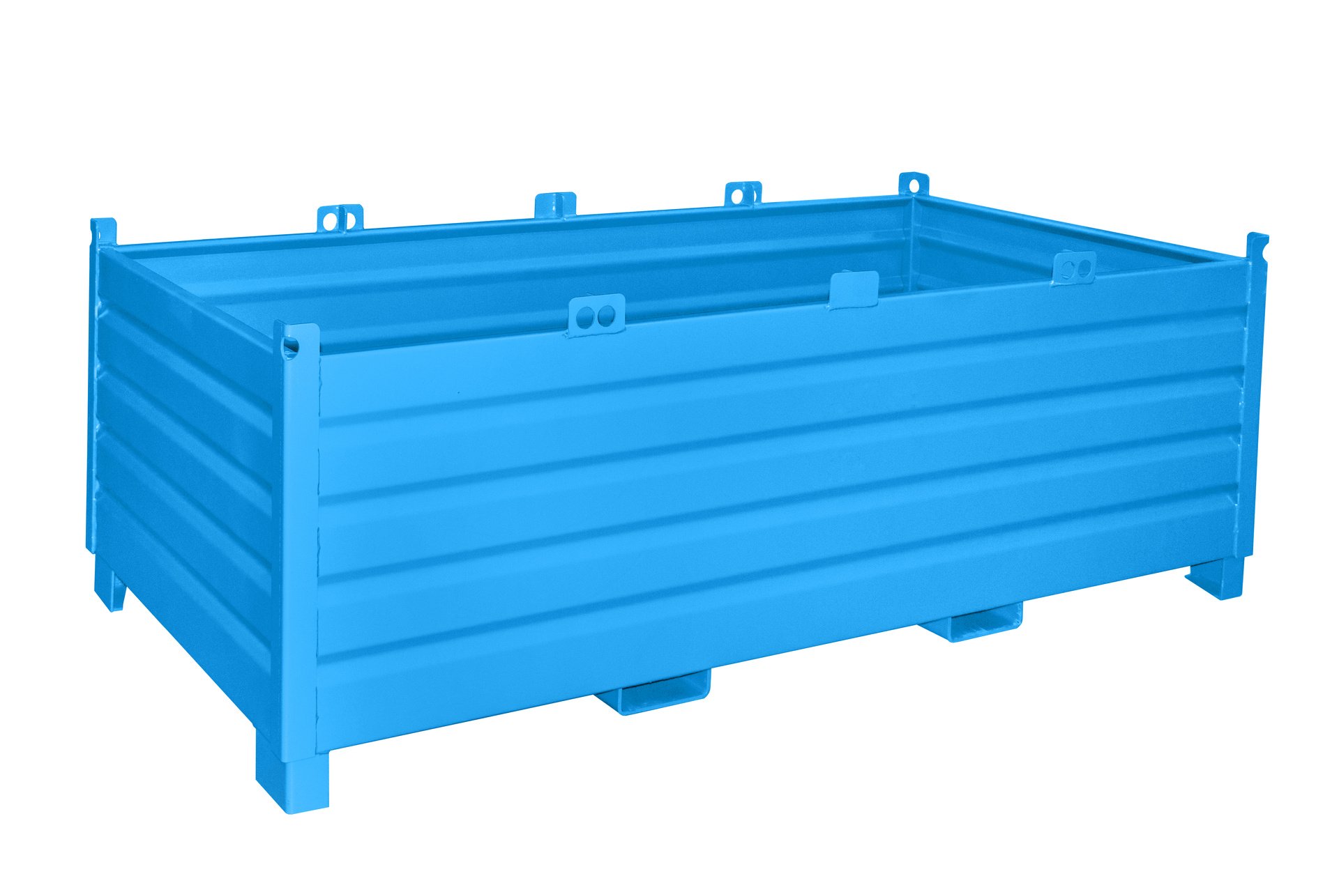 1 - Sammelbehälter-System  Sammelbehälter-System SBS 2000, 2 m³, lackiert, RAL 5012 Lichtblau