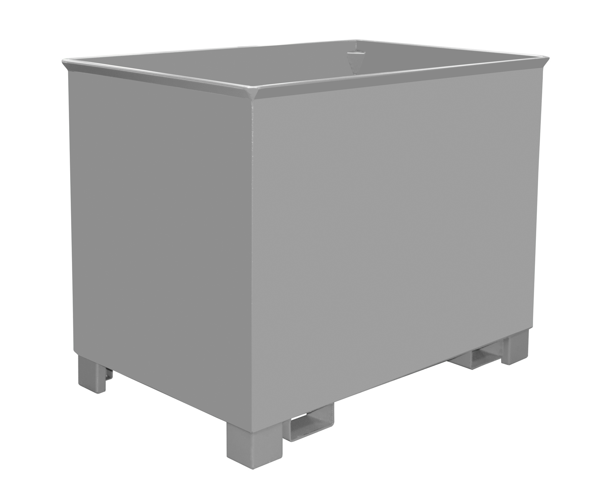 1 - Behälter  Kasten C 80, 0,80 m³, lackiert, RAL 7005 Mausgrau
