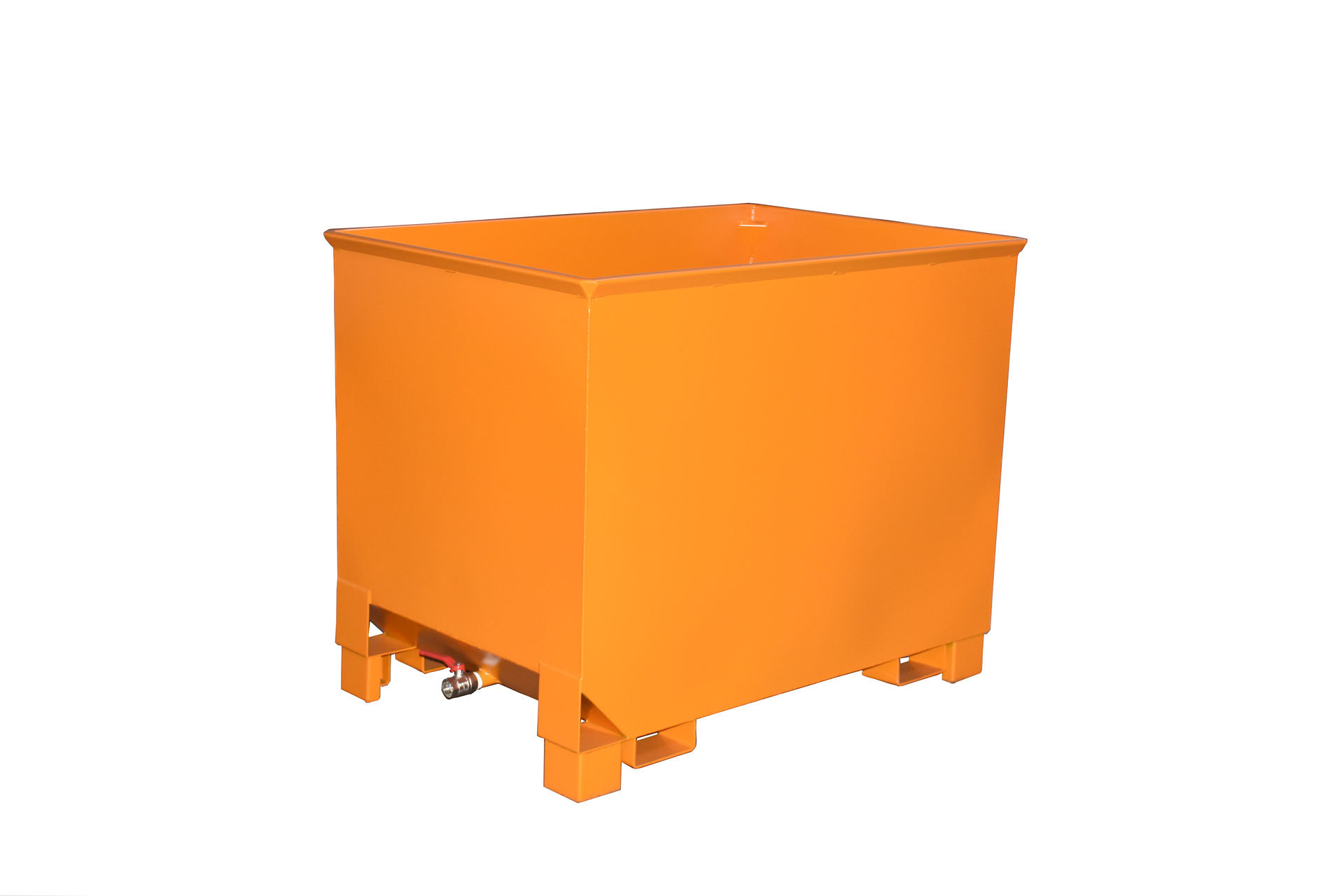 1 - Behälter  Spänekasten CS 80, 0,80 m³, lackiert, RAL 2000 Gelborange