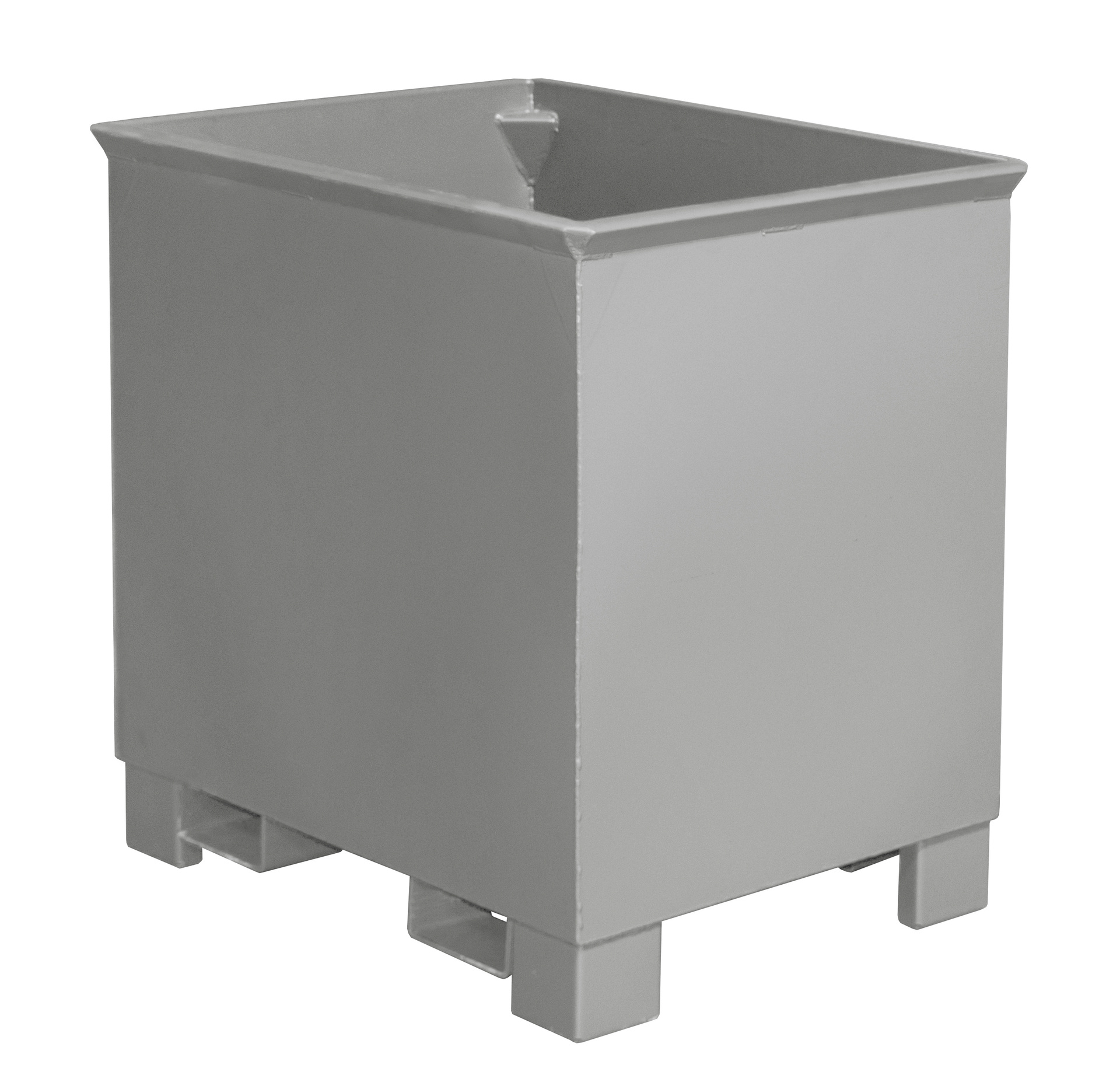 1 - Behälter  Kasten C 30, 0,30 m³, lackiert, RAL 7005 Mausgrau