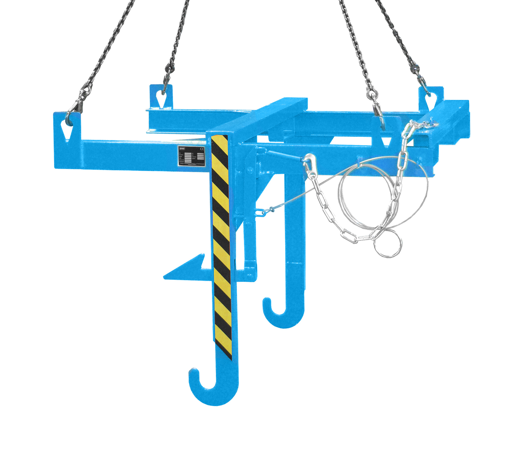 1 - Traversen Kipptraverse für Baustoffbehälter BBT, lackiert, RAL 5012 Lichtblau