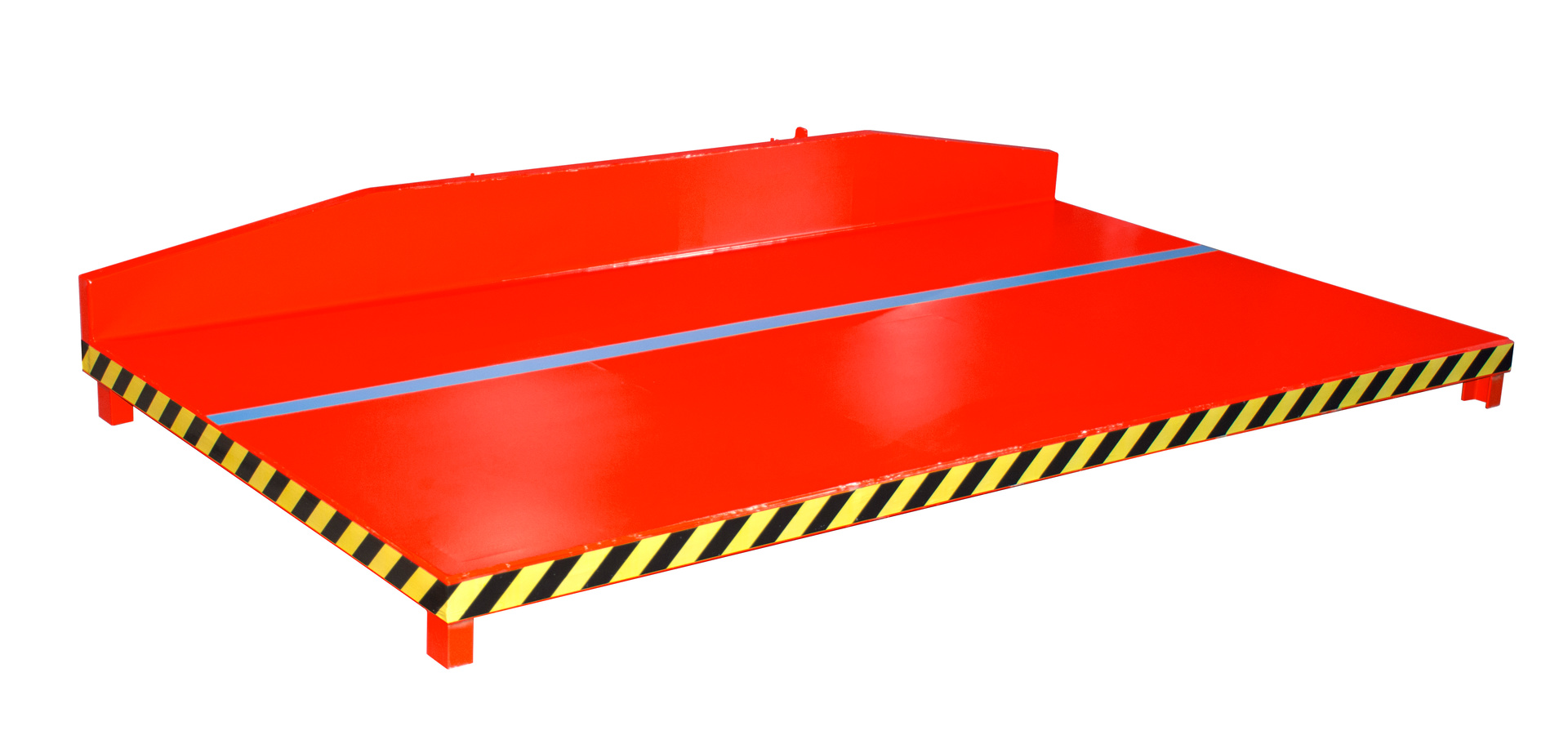 1 - Langguttransport  Restgitter-Palette RGP-1, lackiert, RAL 3000 Feuerrot