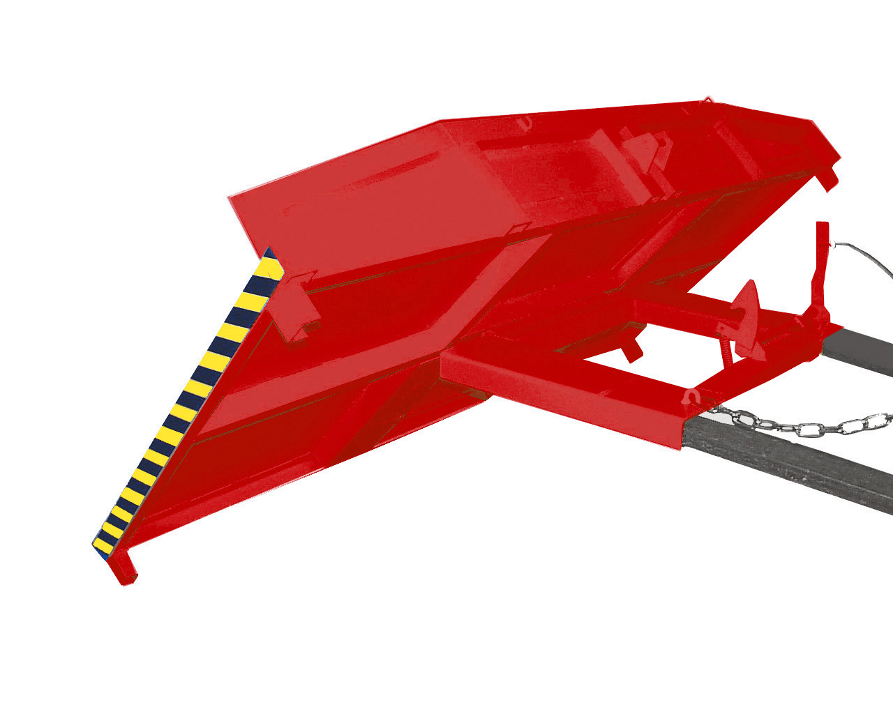 1 - Langguttransport  Restgitter-Palette RGP-2, lackiert, RAL 3000 Feuerrot