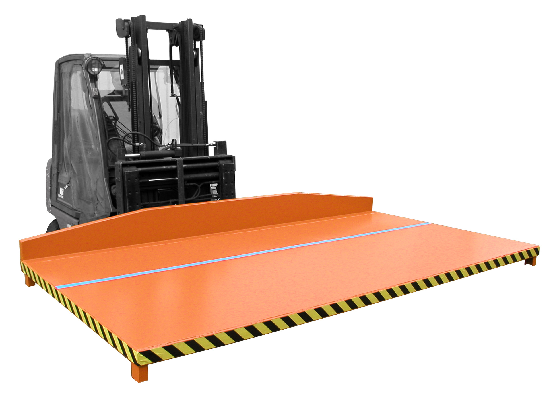 1 - Langguttransport  Restgitter-Palette RGP-3, lackiert, RAL 2000 Gelborange