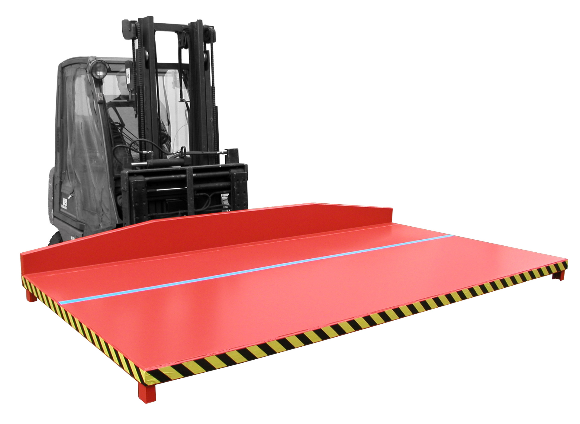 1 - Langguttransport Restgitter-Palette RGP-3, lackiert, RAL 3000 Feuerrot