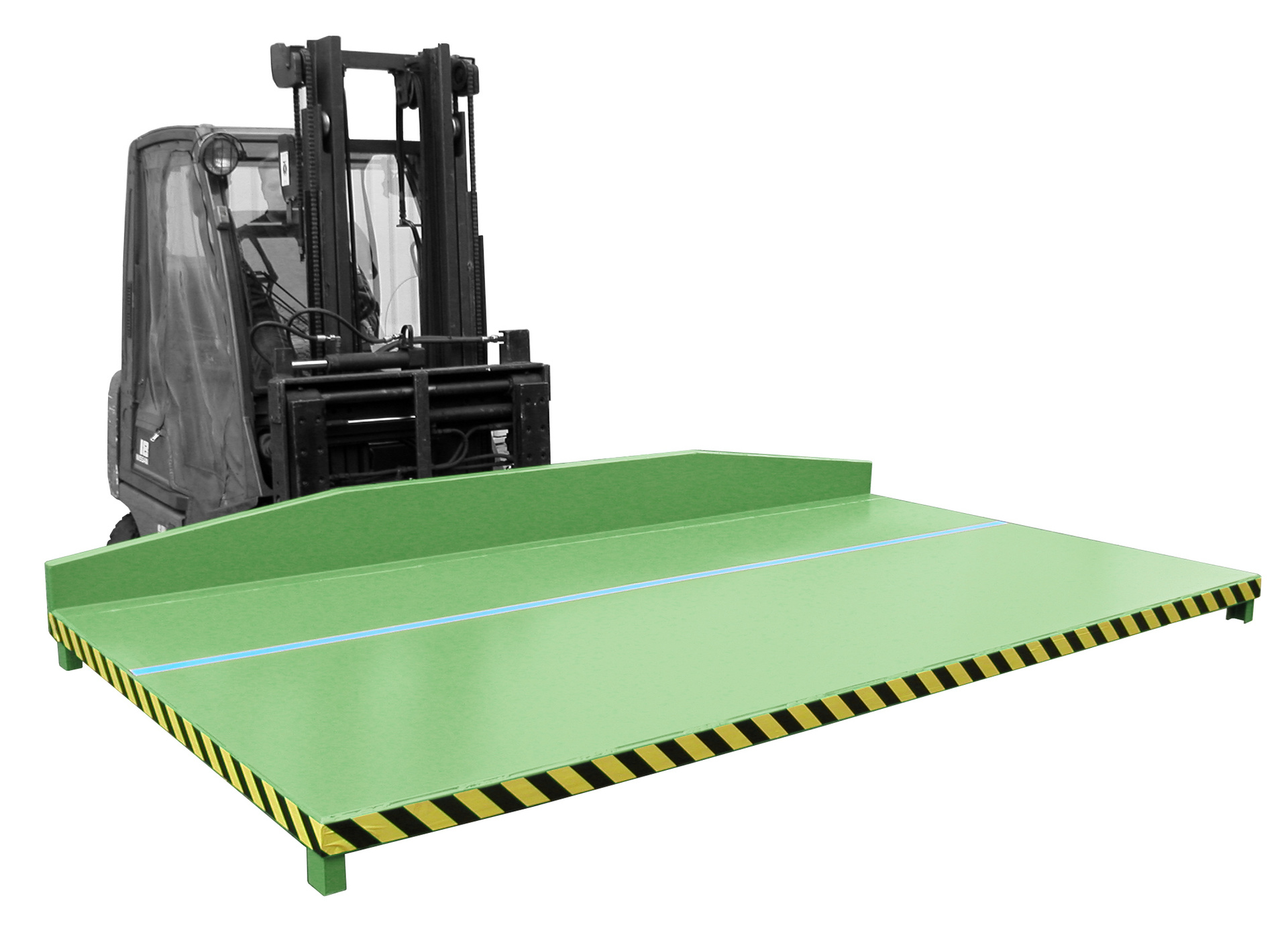 1 - Langguttransport  Restgitter-Palette RGP-3, lackiert, RAL 6011 Resedagrün