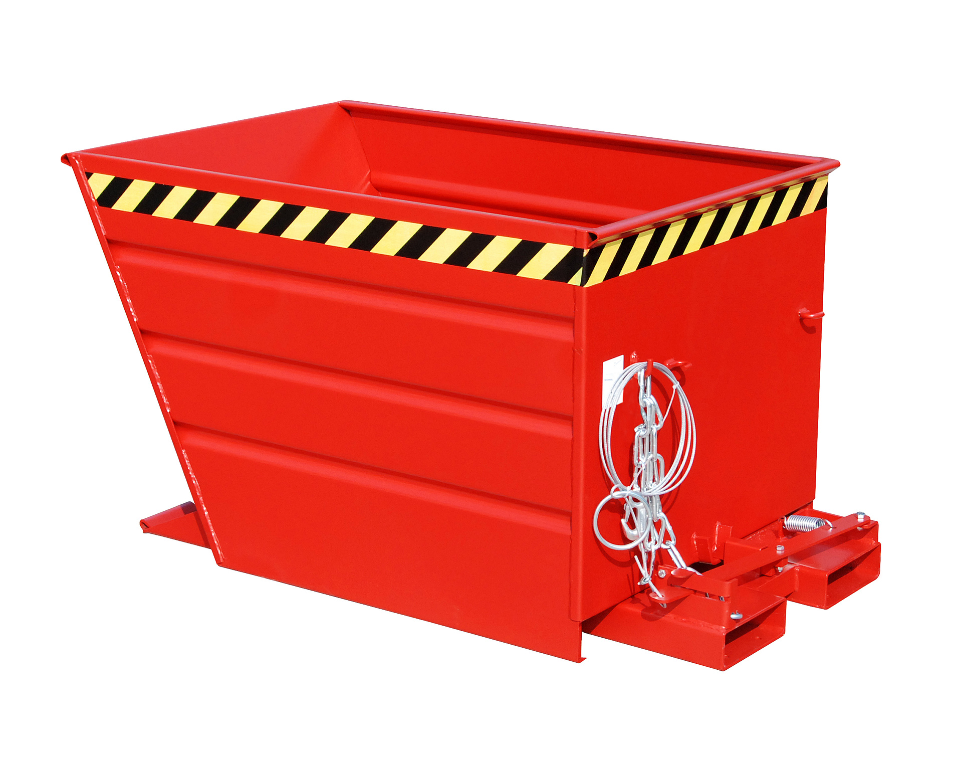 1 - Behälter  Kippbehälter VG 550, 0,55 m³, lackiert, RAL 3000 Feuerrot