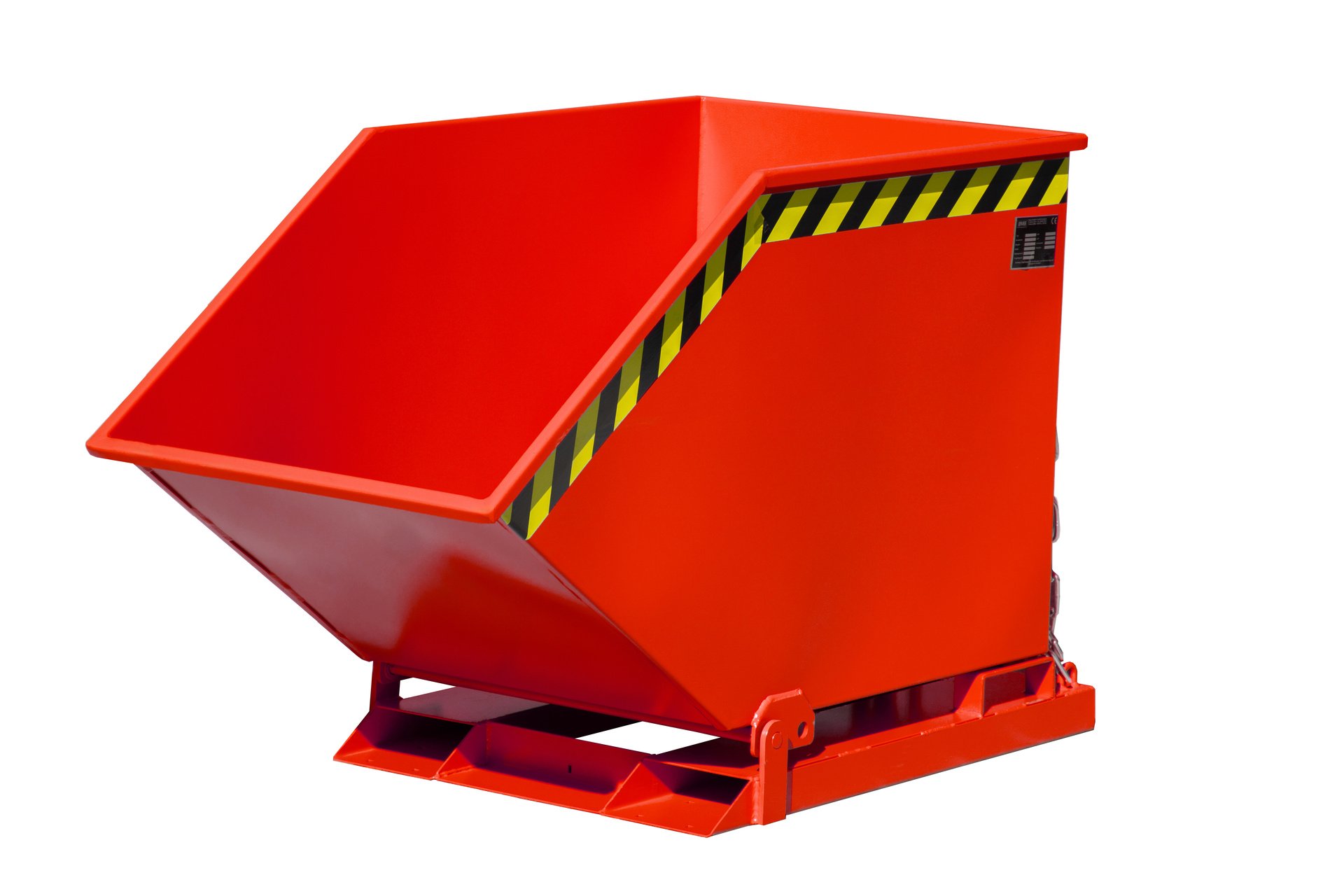1 - Kipper Kippmulde KK 400, 400 l, lackiert, RAL 3000 Feuerrot