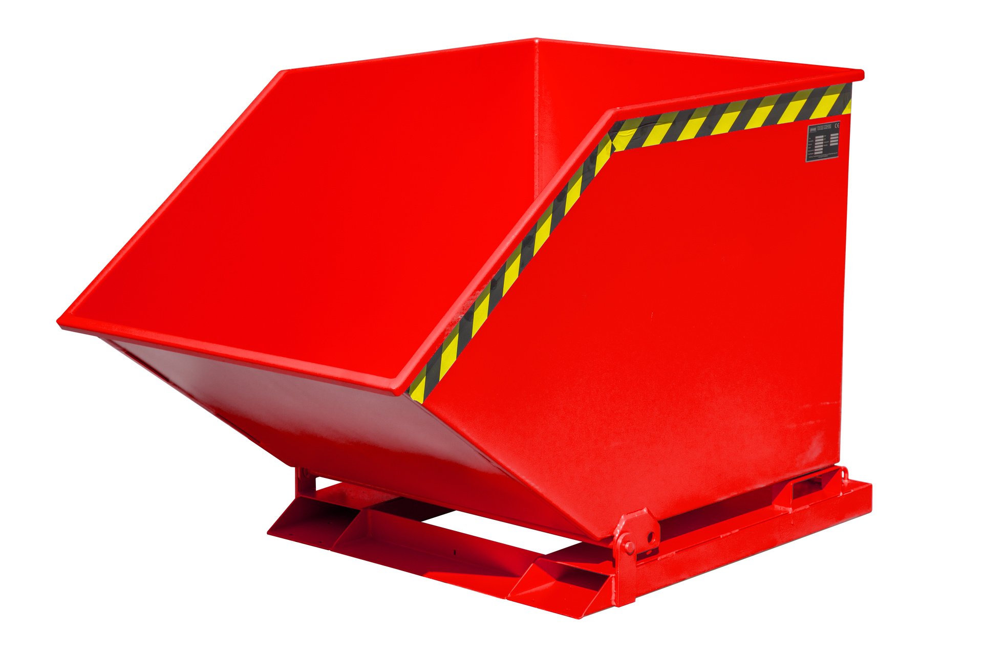 1 - Kipper  Kippmulde KK 600, 600 l, lackiert, RAL 3000 Feuerrot