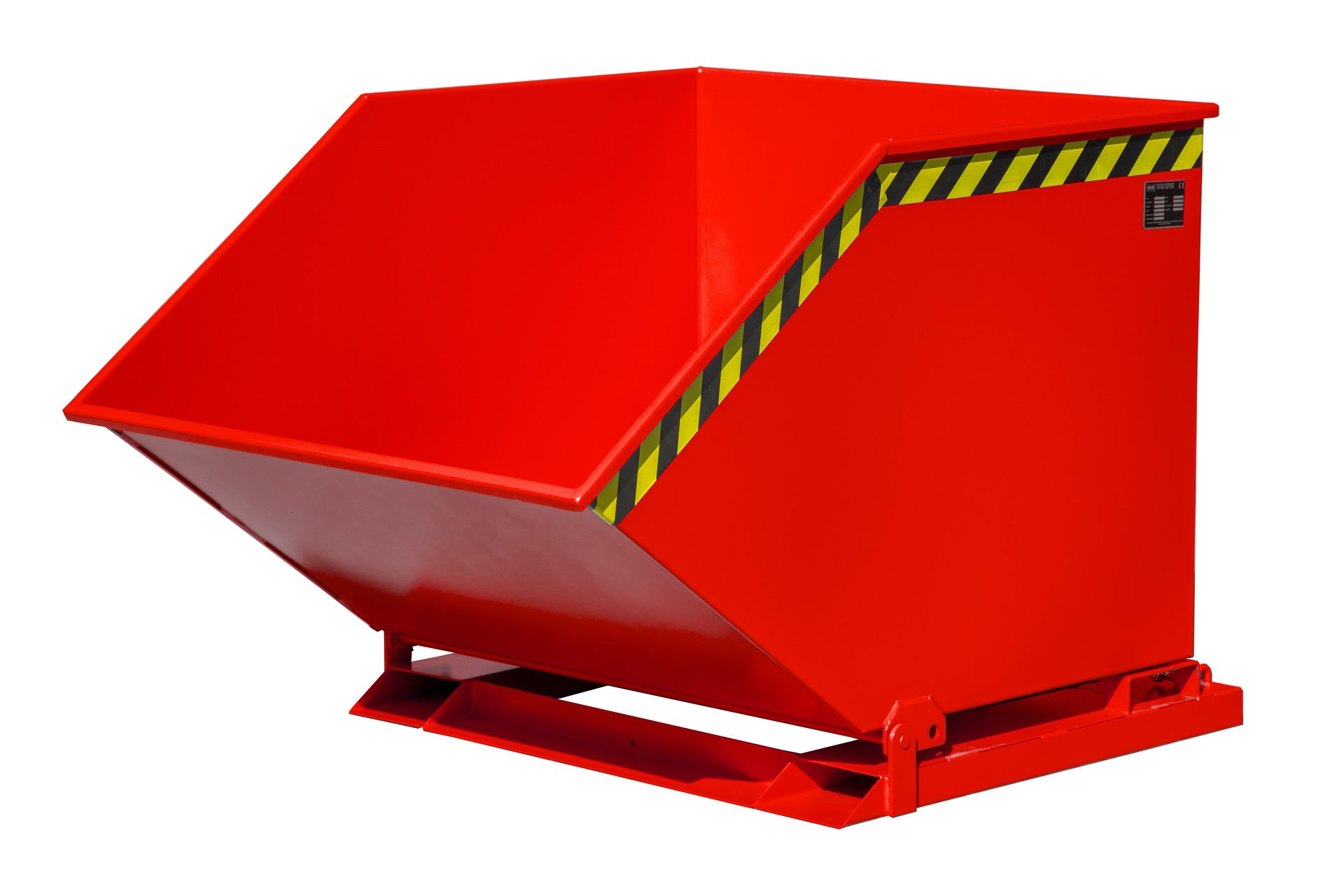 1 - Kipper  Kippmulde KK 1000, 1.000 l, lackiert, RAL 3000 Feuerrot