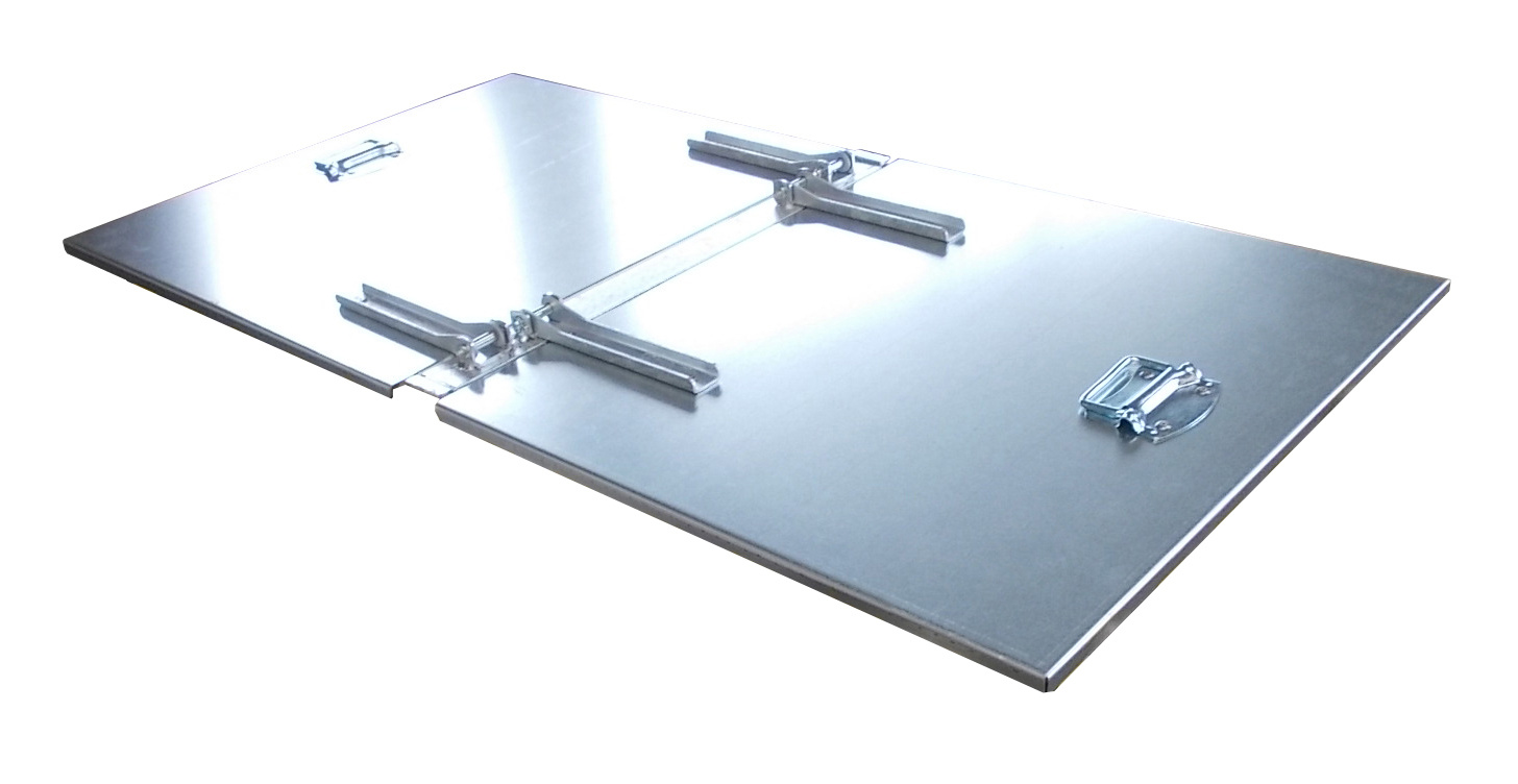 1 - Zubehör für Stapler-Anbaugeräte Deckel, verzinkt für Späne-Kippmulde SKN 400/Kippmulde KN 400