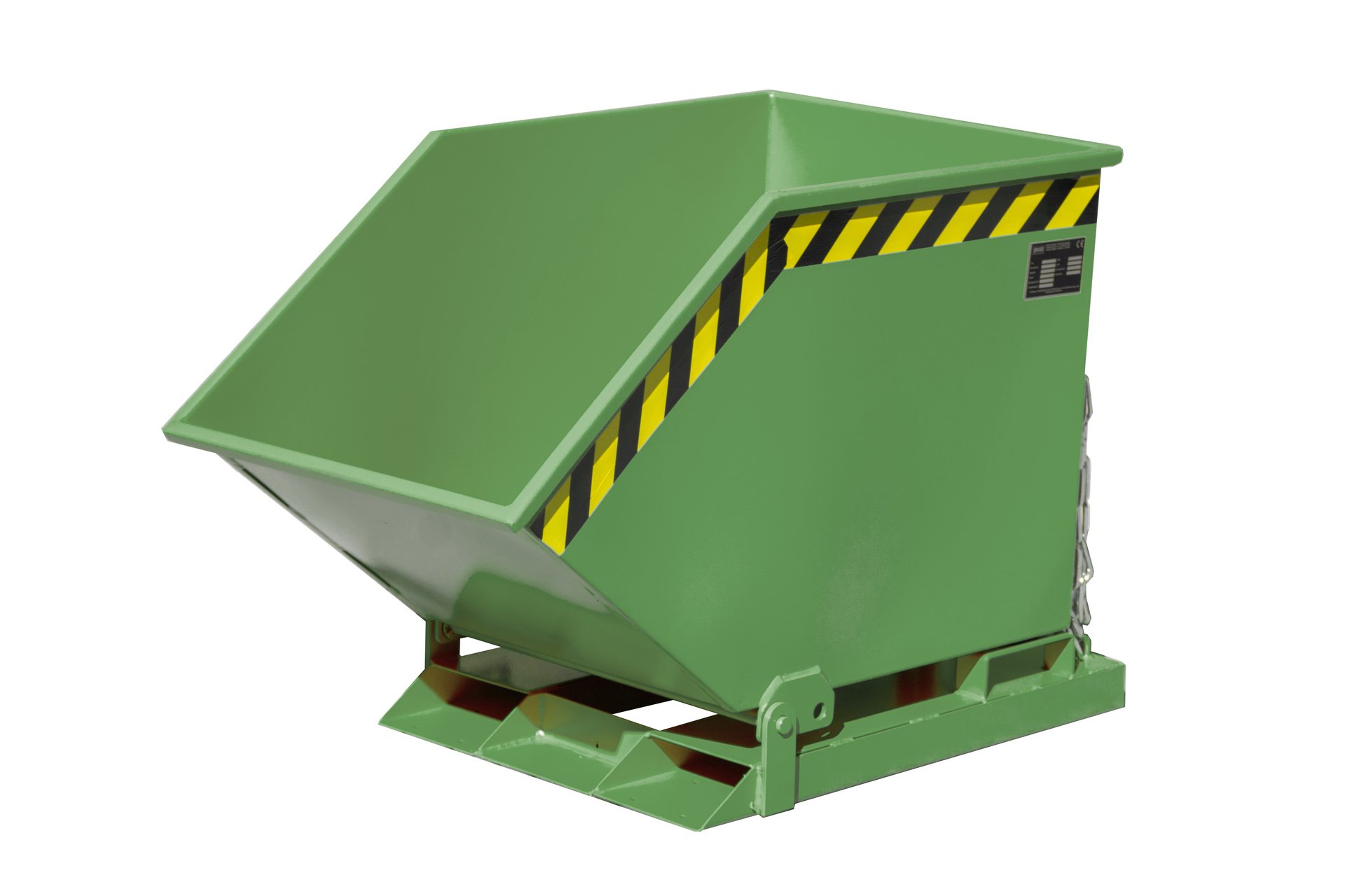 1 - Kipper Späne-Kippmulde SKK 250, 250 l, lackiert, RAL 6011 Resedagrün