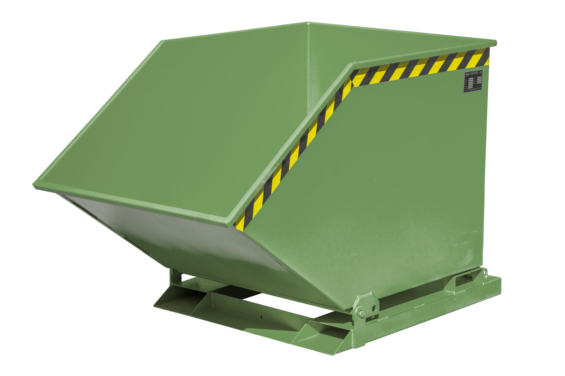 1 - Kipper  Späne-Kippmulde SKK 600, 600 l, lackiert, RAL 6011 Resedagrün