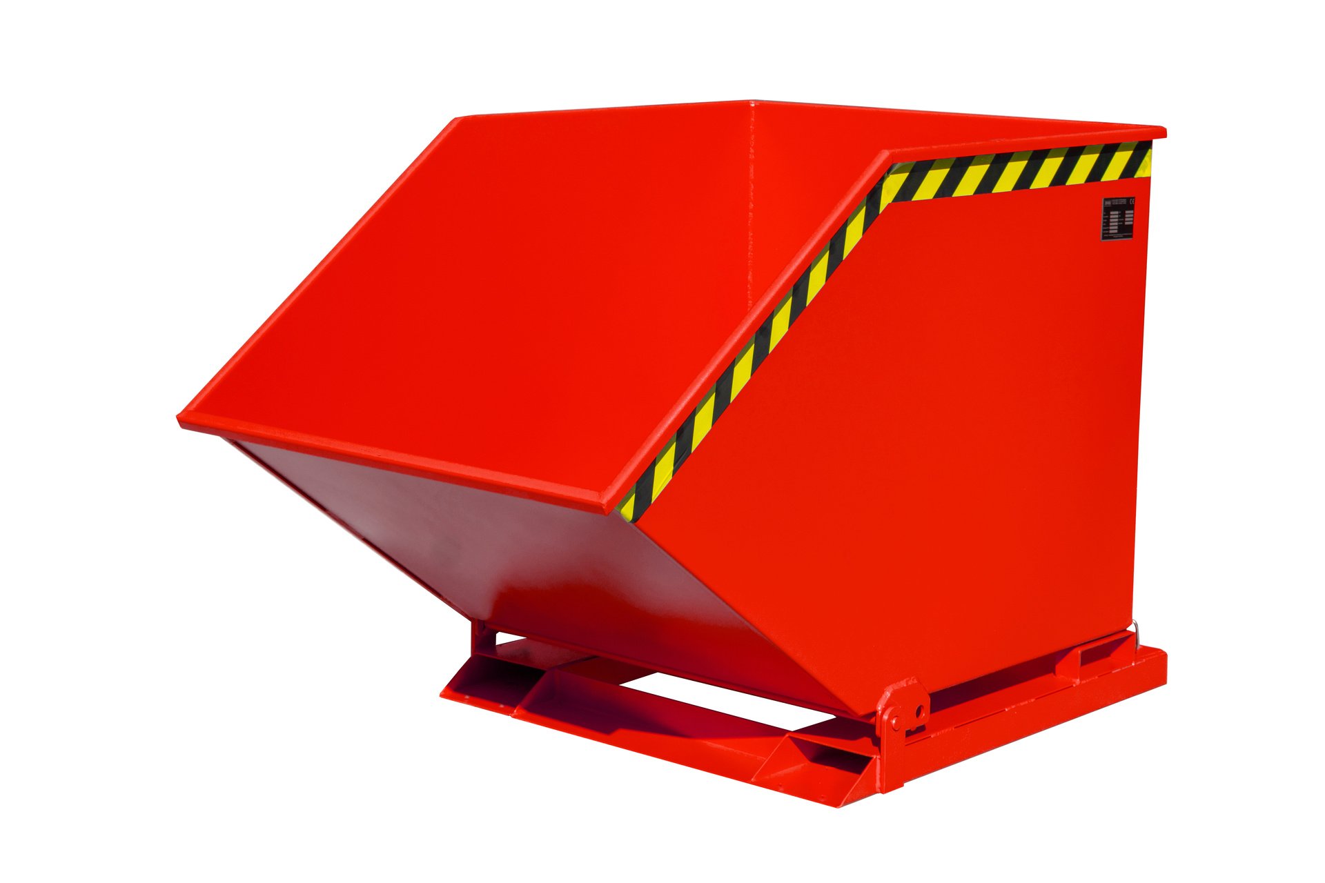 1 - Kipper  Späne-Kippmulde SKK 800, 800 l, lackiert, RAL 3000 Feuerrot