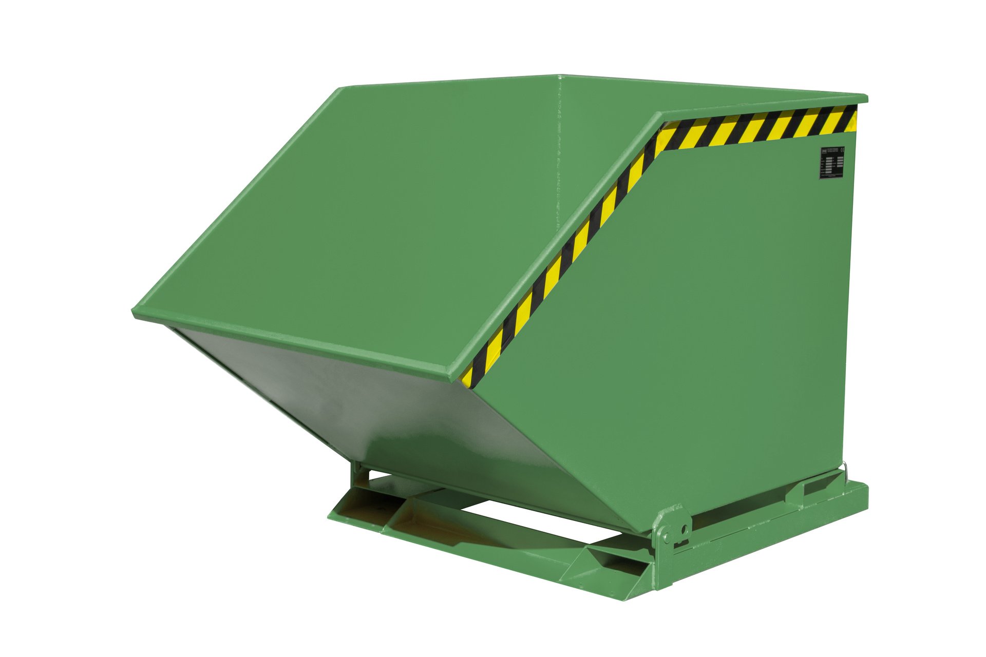 1 - Kipper Späne-Kippmulde SKK 800, 800 l, lackiert, RAL 6011 Resedagrün