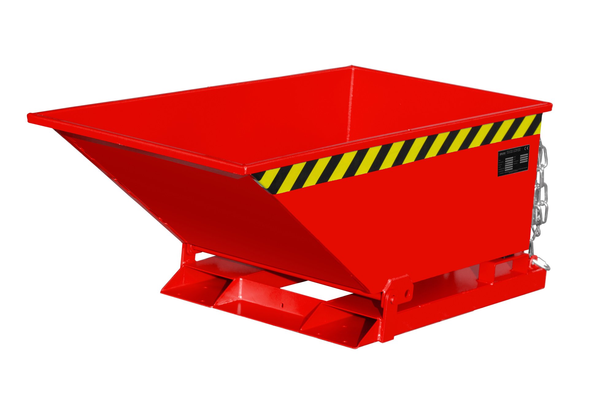 1 - Kipper  Späne-Kippmulde SKN 250, 250 l, lackiert, RAL 3000 Feuerrot
