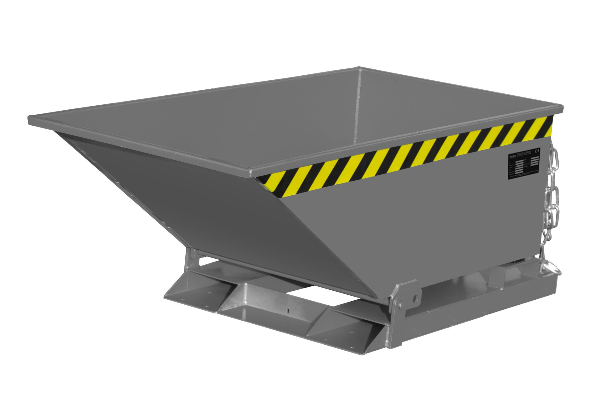 1 - Kipper Späne-Kippmulde SKN 250, 250 l, lackiert, RAL 7005 Mausgrau