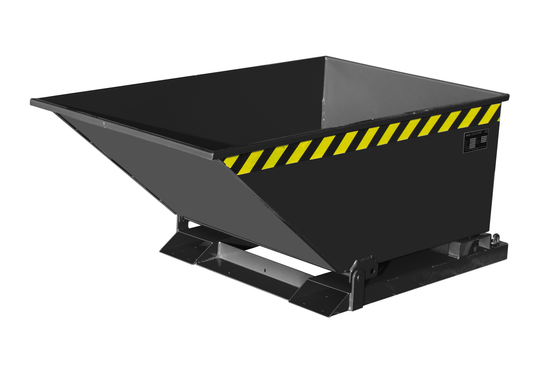 1 - Kipper Späne-Kippmulde SKN 400, 400 l, lackiert, RAL 7021 Schwarzgrau