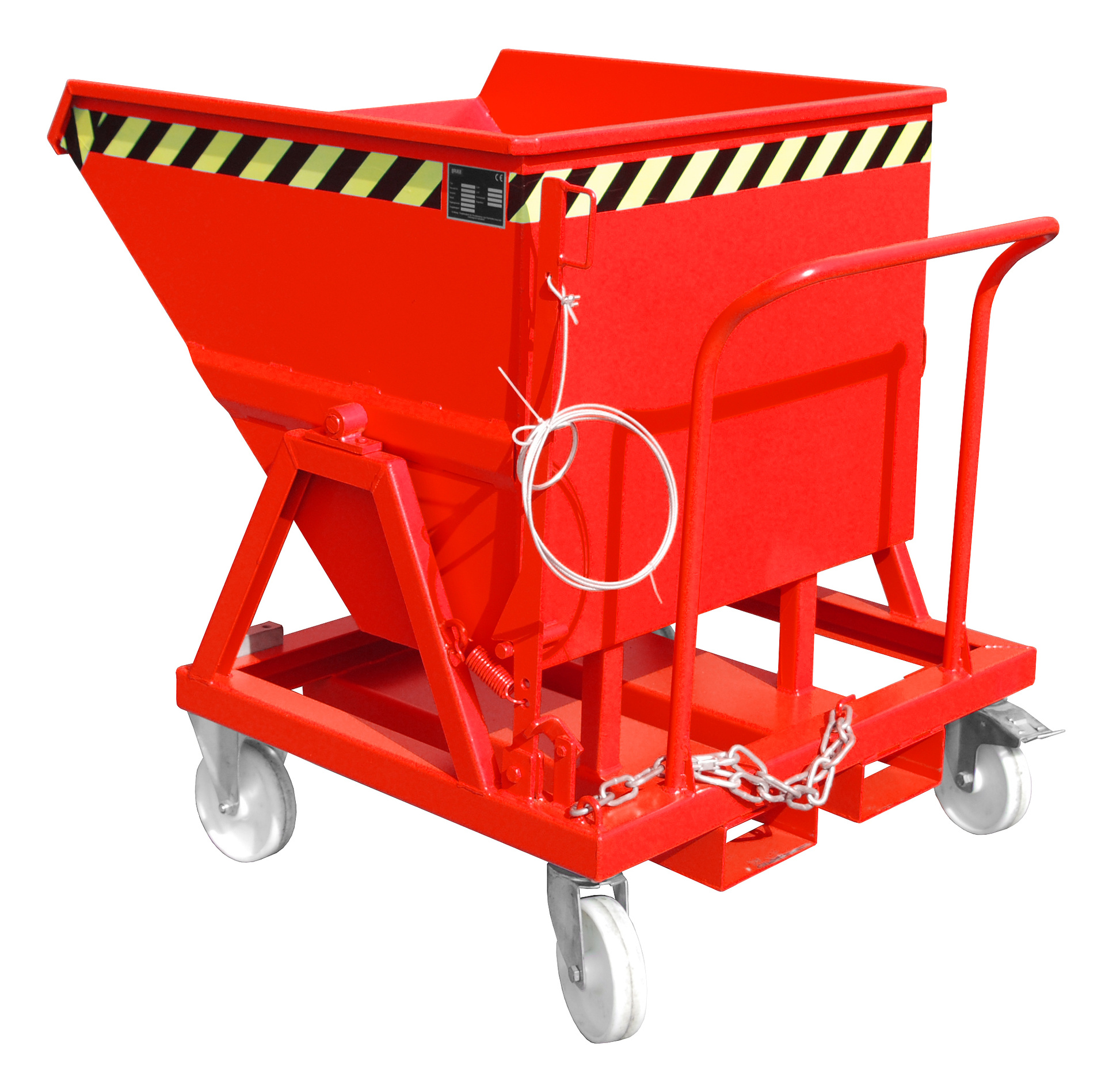 1 - Kipper Kippmulde KS 400, 400 l, lackiert, RAL 3000 Feuerrot