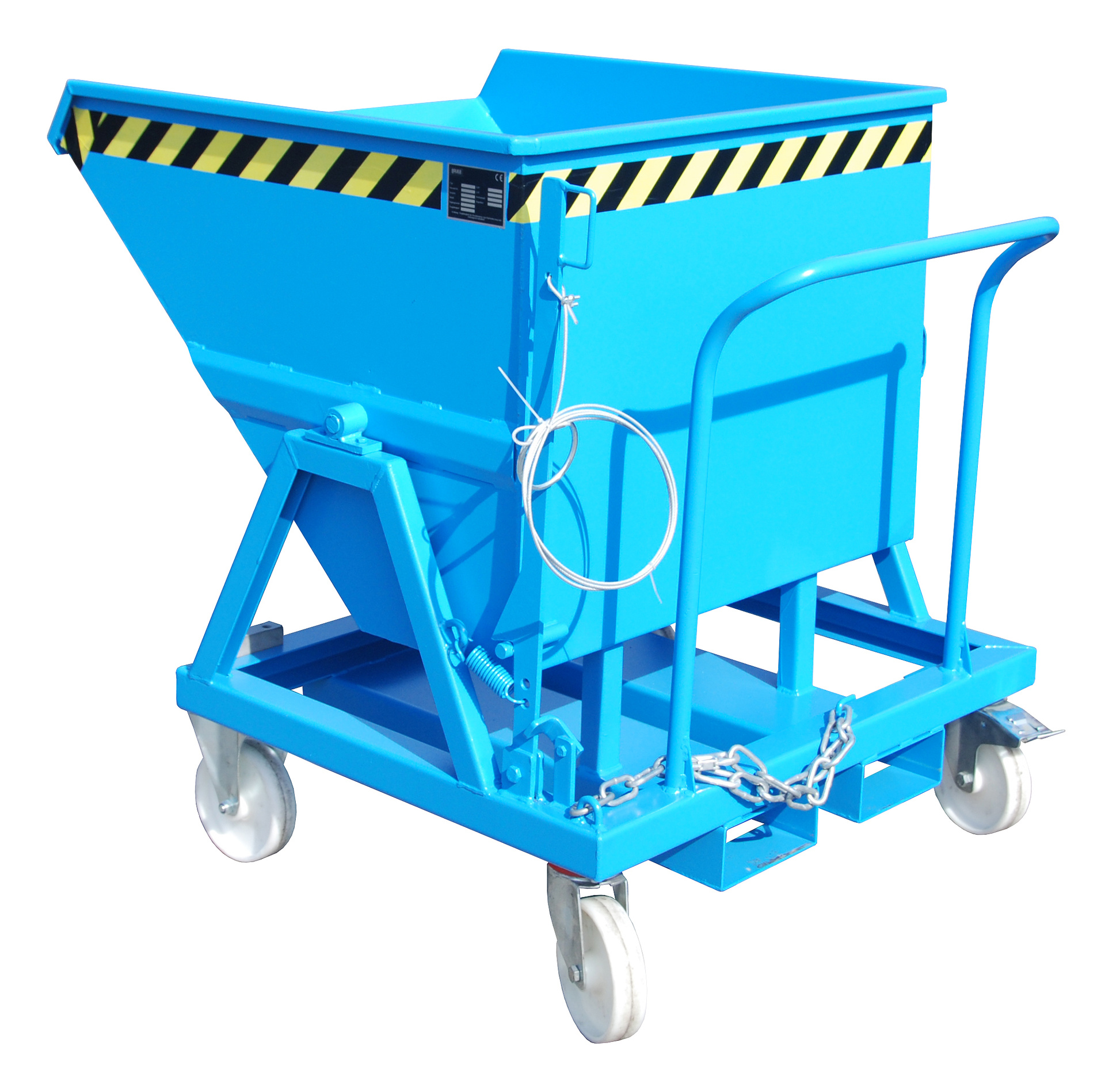 1 - Kipper  Kippmulde KS 400, 400 l, lackiert, RAL 5012 Lichtblau