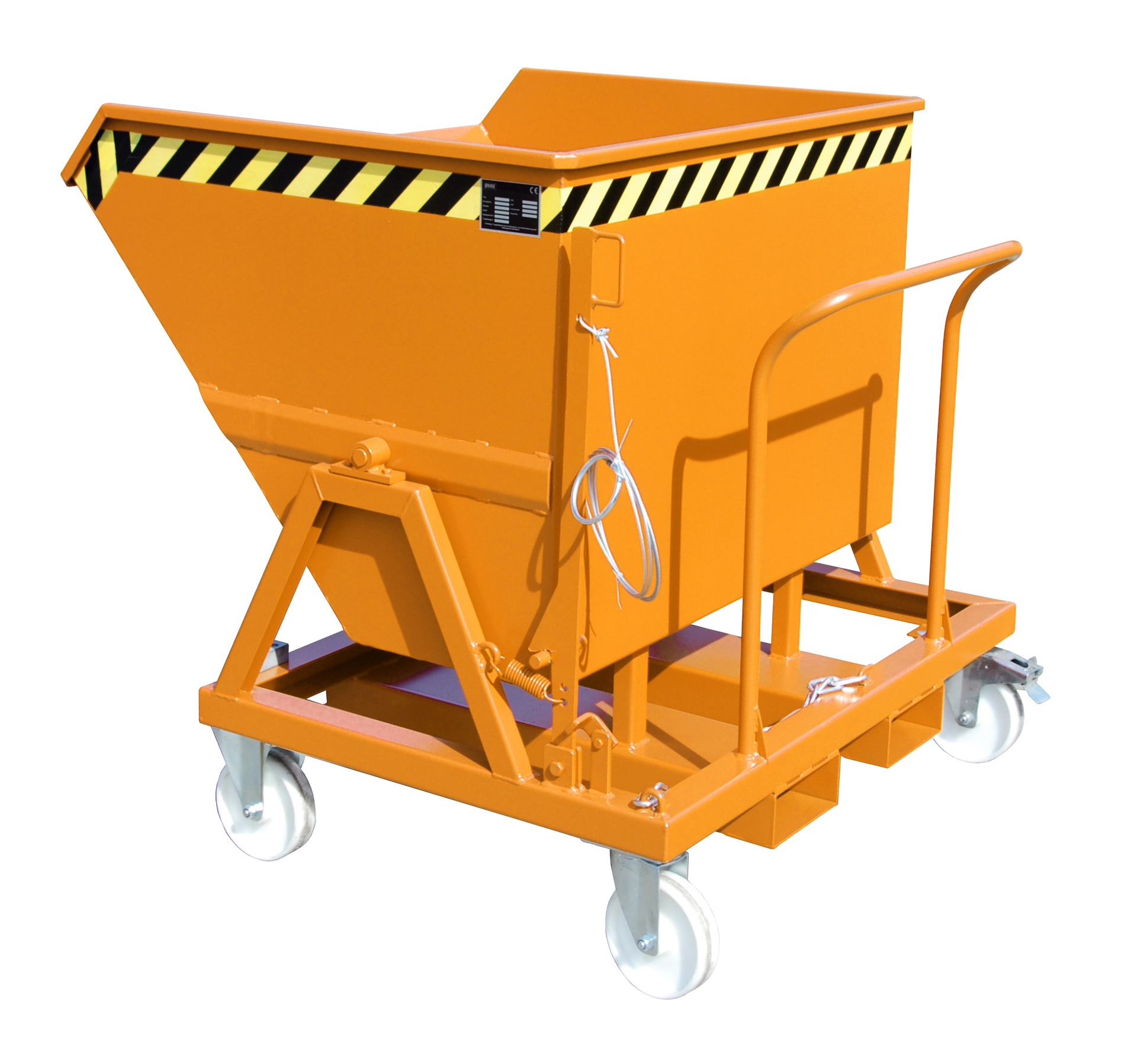 1 - Kipper Kippmulde KS 550, 550 l, lackiert, RAL 2000 Gelborange