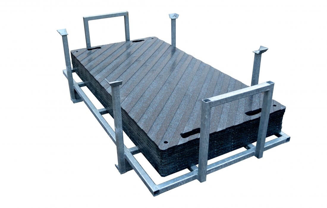 1 - Fahrplatten Profi Fahrplattenset Grip 15 mm - Komplett-Set - 30 Stück - 60,0 m² - inkl. Klammern - bunt