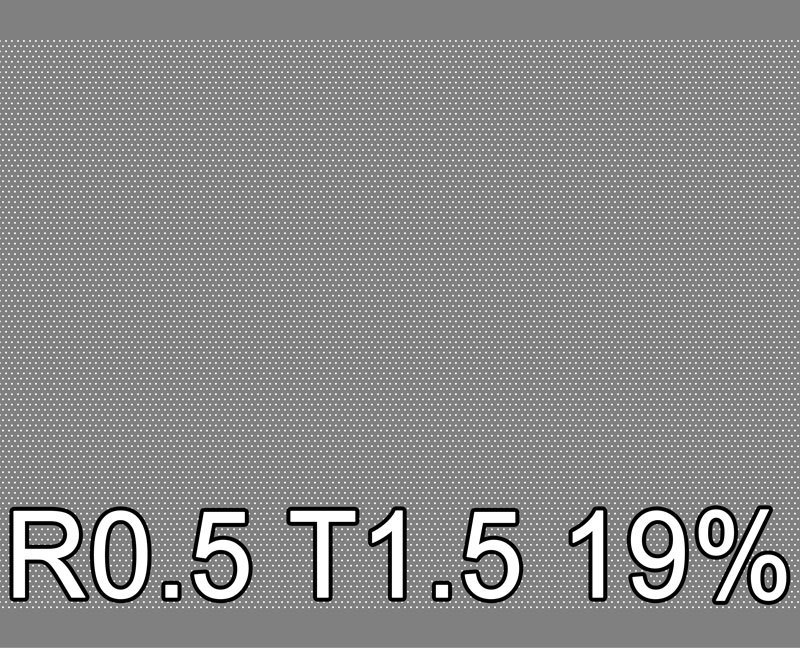 1 - Lochblech Stahl DC01 1000x2000x0.5 R0.5 T1.5 10%