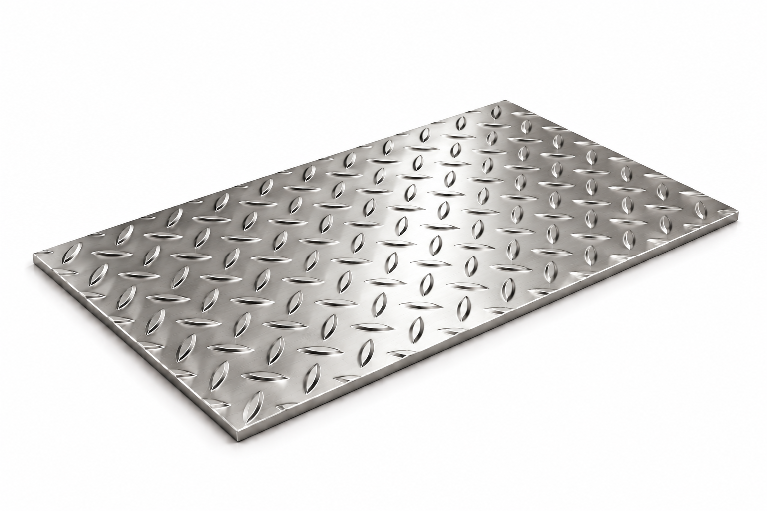 Riffelbleche Edelstahl-Tränenblech 2000x1000x3 mm 1.4301 Mandorla