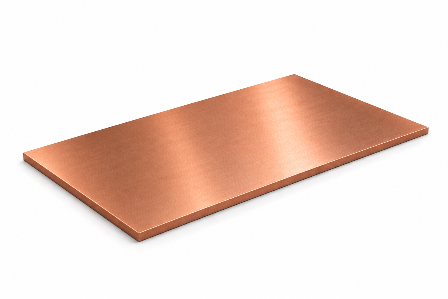 Kupferbleche Kupfer-Tafelblech 2000x1000x1,2 mm Cu-DHP R240 kaltgewalzt