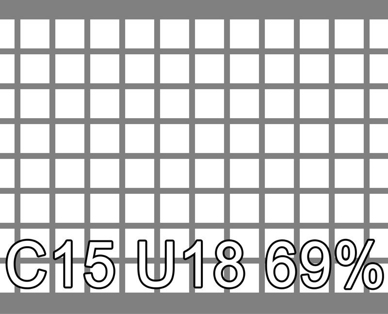 1 - Lochblech Edelstahl 1.4307 1000x2000x1.5 C15 U18 69.4%
