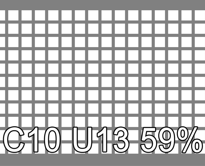 Lochblech Edelstahl 1.4404 1000x2000x1 C10 U13 59.2%