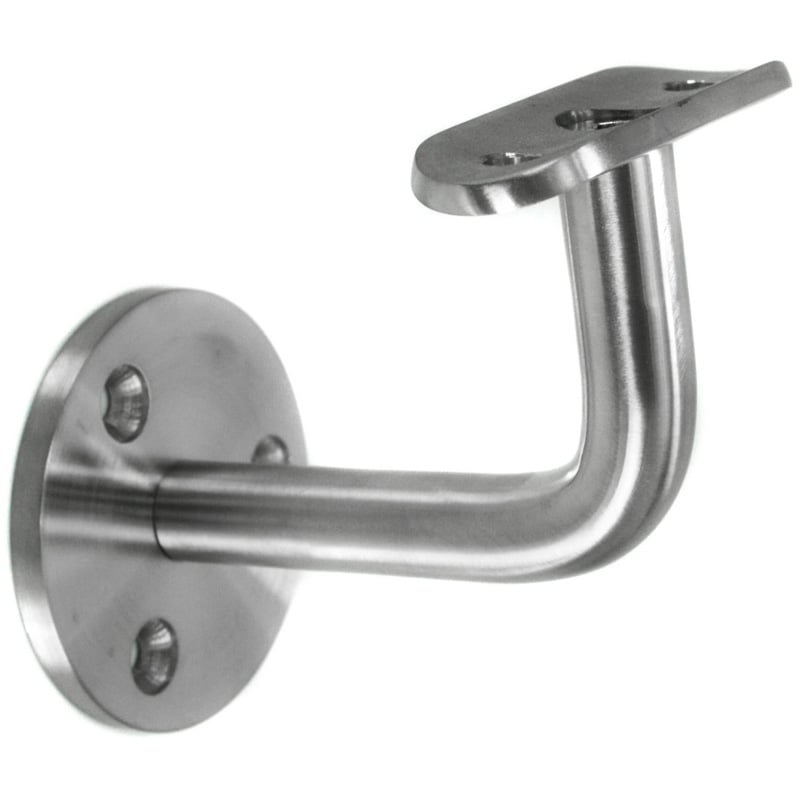 1 - Handlauf 42,4x2mm Wandbefestigung für Handlaufrohr 42,4mm AISI 304 SATINIERT