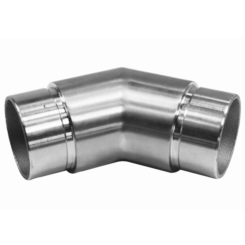 1 - Handlauf 42,4x2mm Winkel 135° für 42,4mm AISI 304 SATINIERT