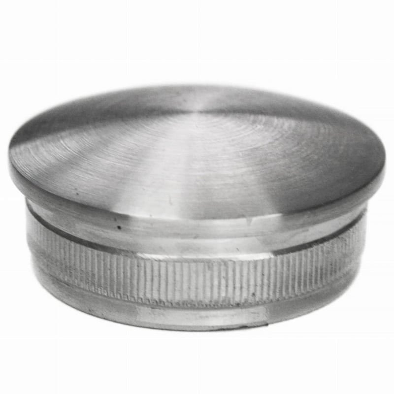 1 - Handlauf 42,4x2mm Endkappe für 42,4x2mm AISI 304 SATINIERT konkav