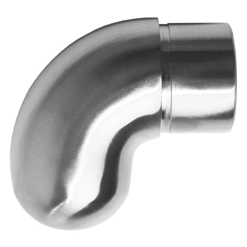 1 - Handlauf 42,4x2mm Endkappe für 42,4x2mm AISI 304 SATINIERT Bogen