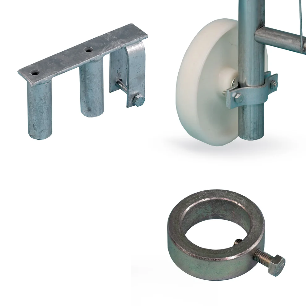 Bauzaun Zubehör Set für Bauzaun-Tor