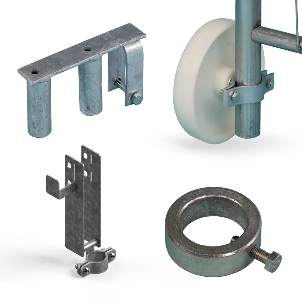 1 - Bauzäune Set für Bauzaun-Tor