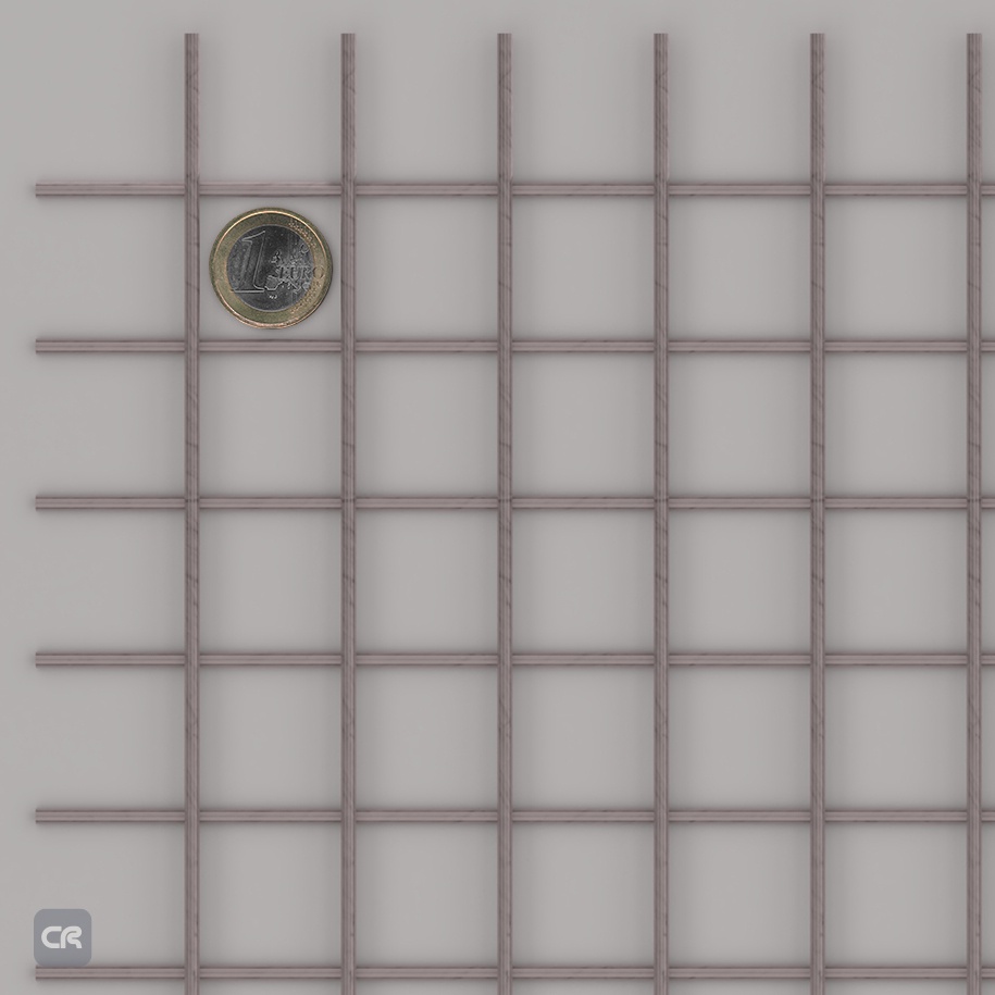 1 - Punktschweißgitter Stahl 30x30x3 1500x3000mm