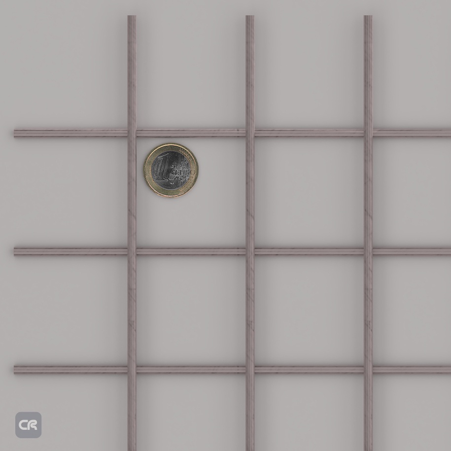 1 - Punktschweißgitter Stahl 50x50x5 1500x3000mm